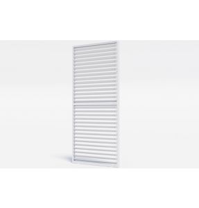 Brise soleil paroi ajourée à lame orientable en aluminium - Blanc - BSO 9720