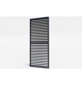 Brise soleil paroi ajourée à lame orientable en aluminium - Anthracite - BSO 9720